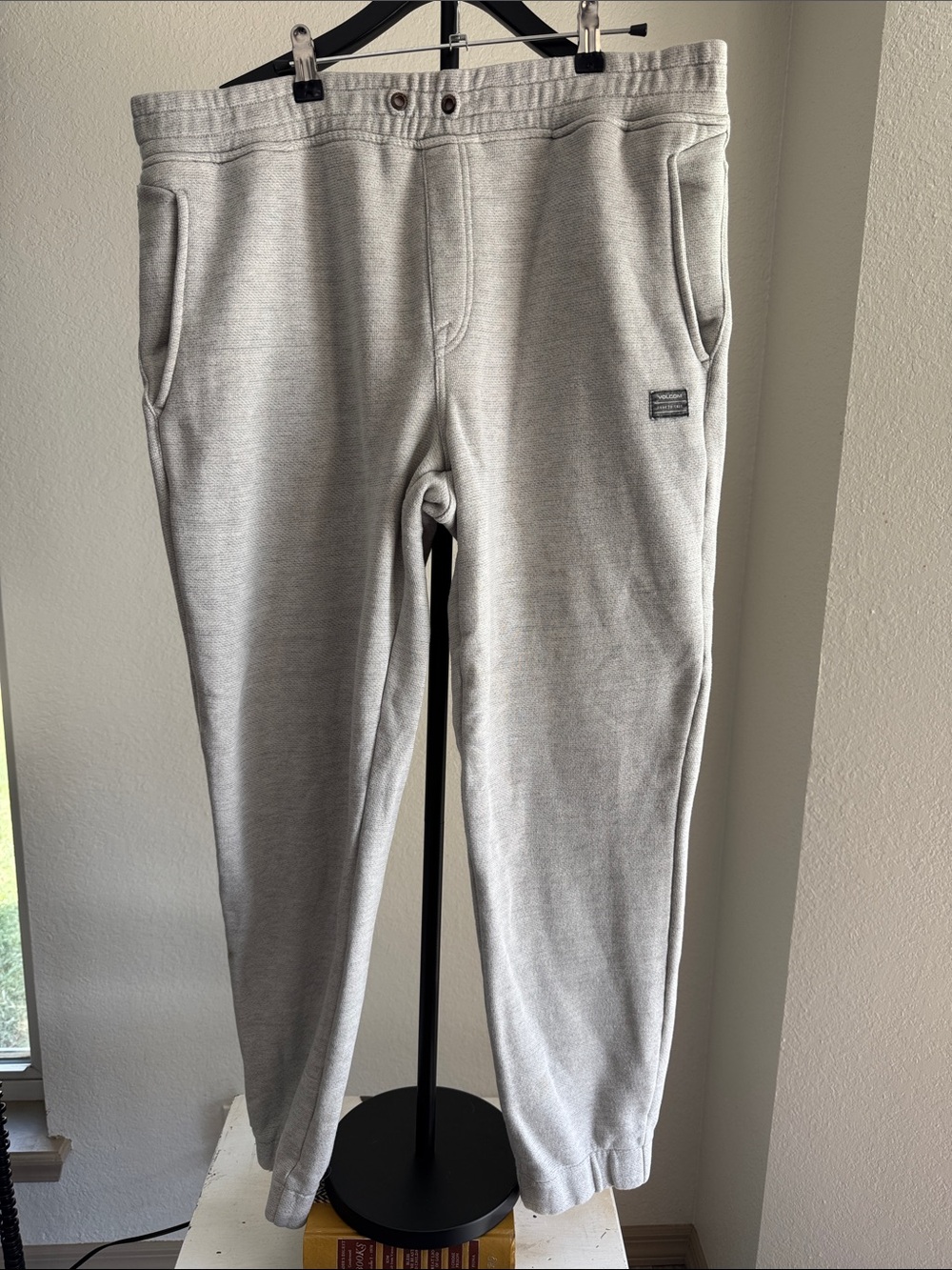 Volcom Light Gray Men's Jogger Sweatpants